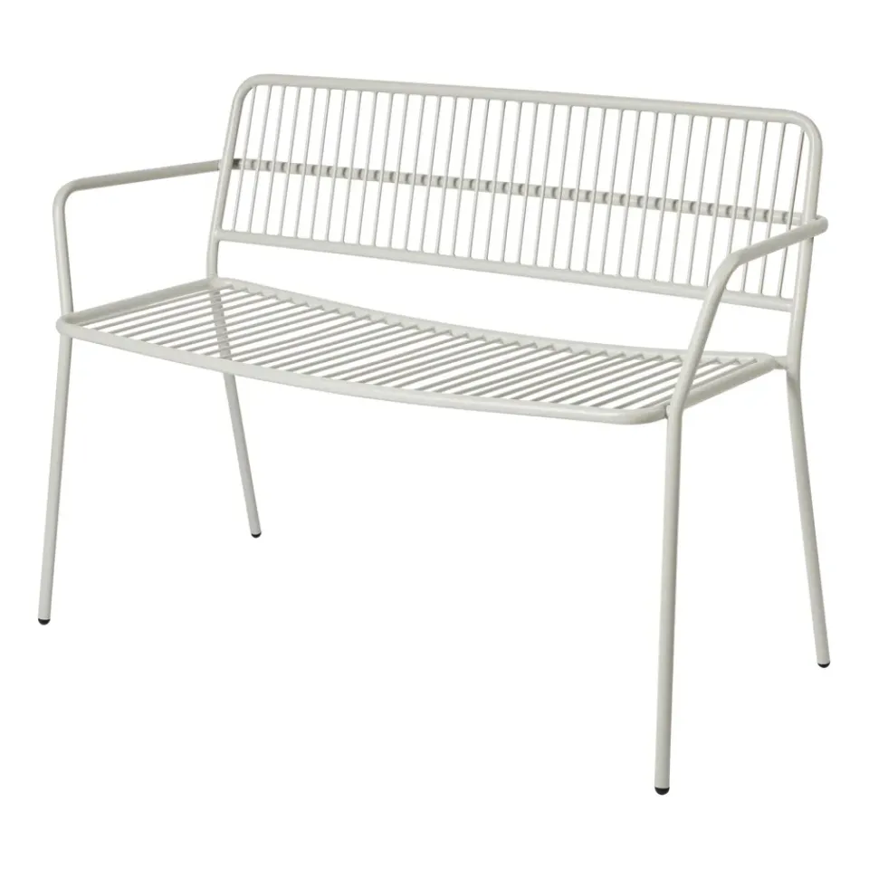Banco con reposabrazos Eden, Beige grey*Broste Copenhagen