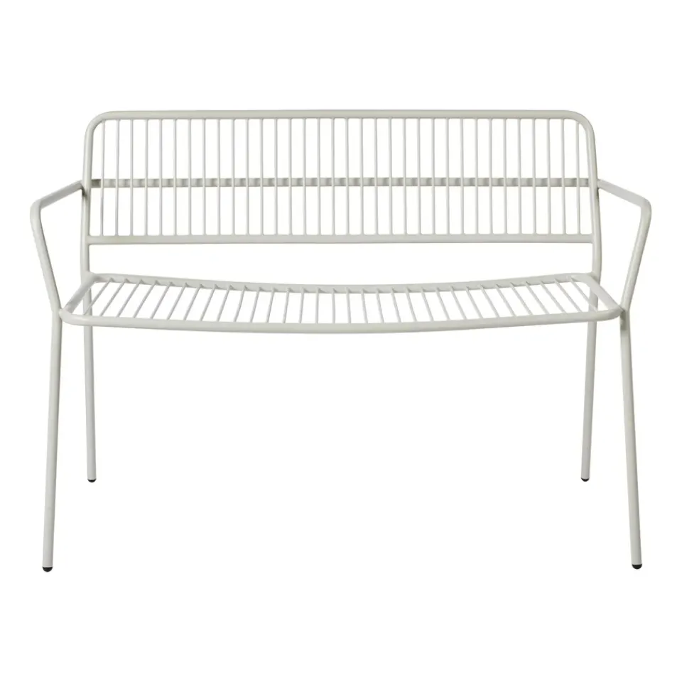 Banco con reposabrazos Eden, Beige grey*Broste Copenhagen