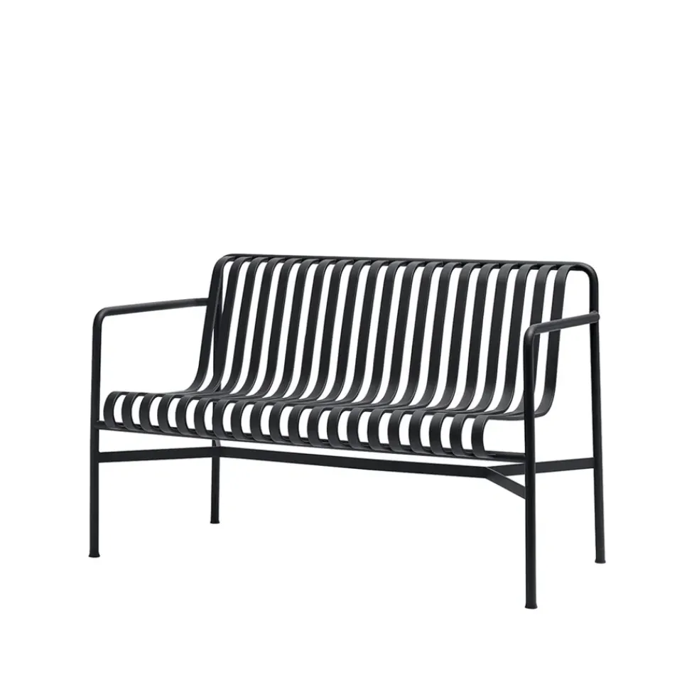 Banco con reposabrazos Palissade Dining, Anthracite*HAY