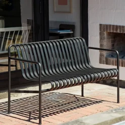 Banco con reposabrazos Palissade Dining, Anthracite*HAY