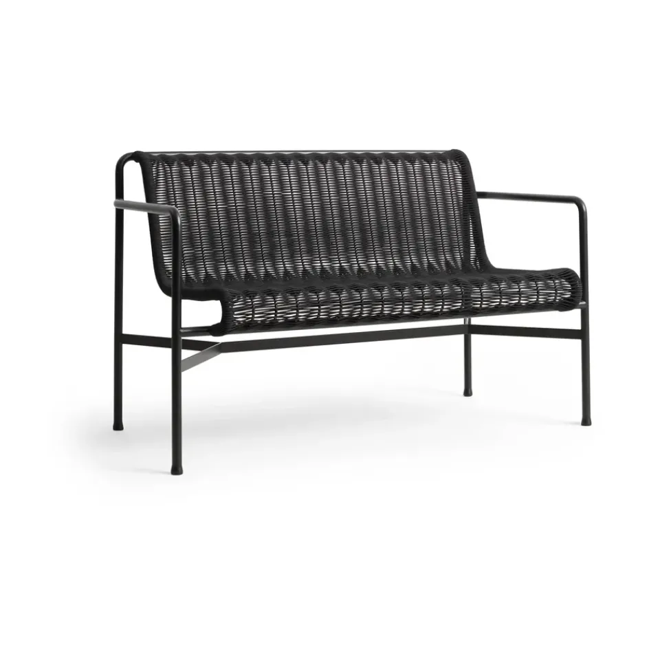 Banco con reposabrazos Palissade Cord Dining, Anthracite*HAY Hot