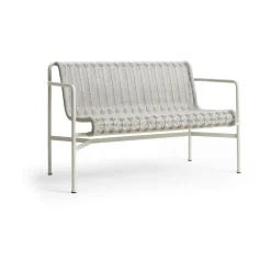Banco con reposabrazos Palissade Cord Dining, Sky grey*HAY New