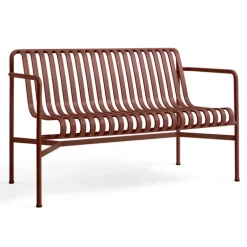 Banco con reposabrazos Palissade Dining, Iron red*HAY Clearance
