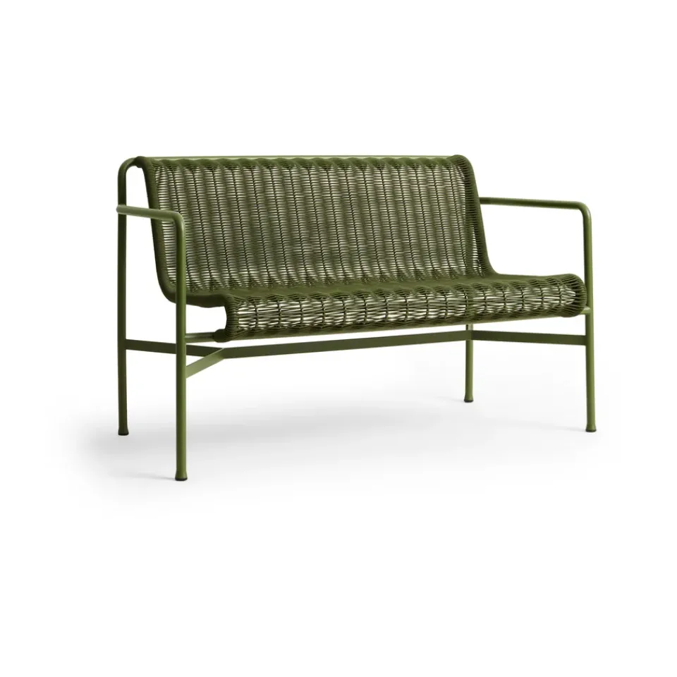Banco con reposabrazos Palissade Cord Dining, Olive*HAY Hot