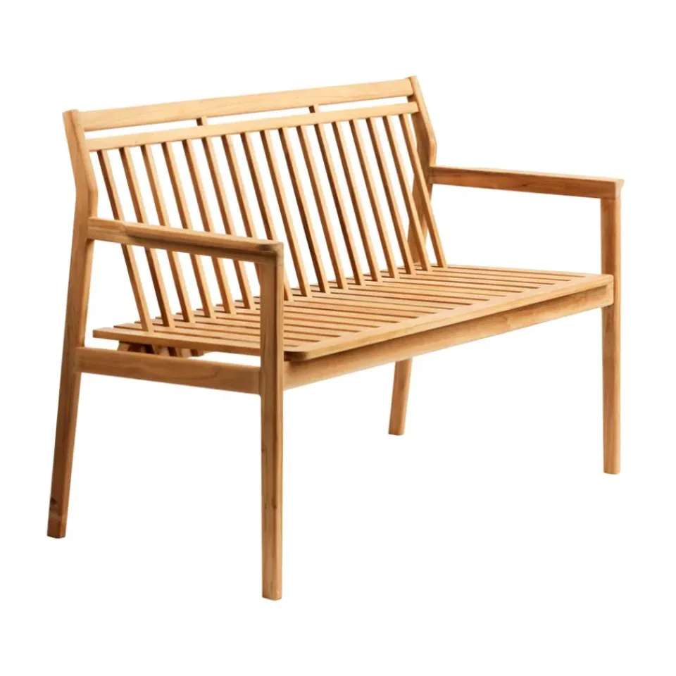 Banco de 2 plazas M12 Sammen, Teak-nature oiled*FDB Møbler Hot