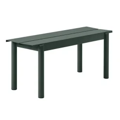 Banco de acero Linear steel bench 110 cm, Dark green*Muuto Hot