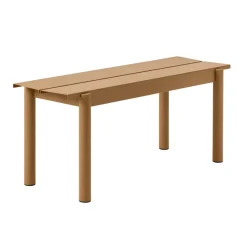 Banco de acero Linear steel bench 110 cm, Burnt orange*Muuto