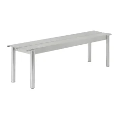 Banco de acero Linear steel bench 170 cm, Warm galvanized steel*Muuto Hot