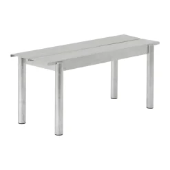 Banco de acero Linear steel bench 110 cm, Warm galvanized steel*Muuto Hot