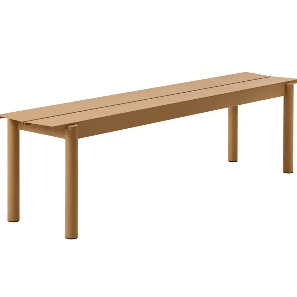 Banco de acero Linear steel bench 170 cm, Burnt orange*Muuto Clearance