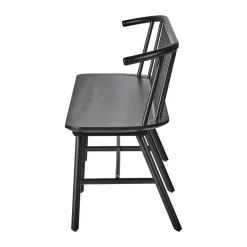 Banco de comedor VIOR, Roble lacado en negro*NJRD