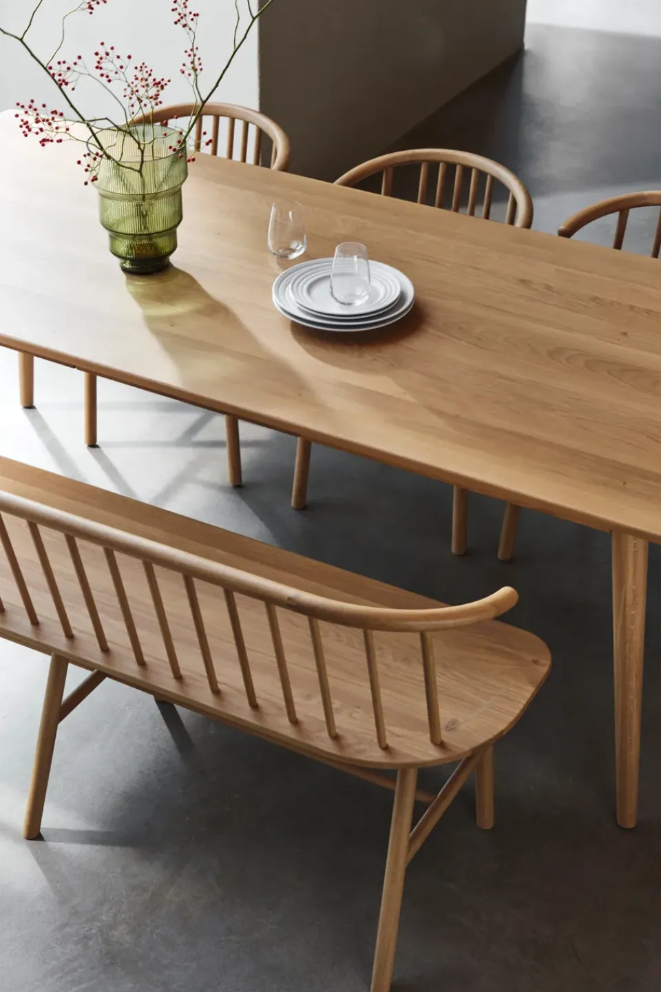 Banco de comedor VIOR, Roble lacado*NJRD Online