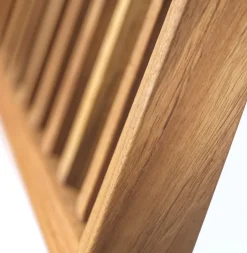 Banco de exterior M24 Lilleø, Teak-acero inoxidable*FDB Møbler