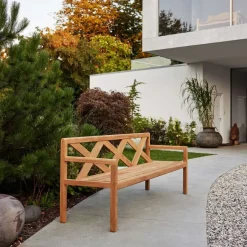 Banco Grace de 3 plazas, Teak*Cane-line Online