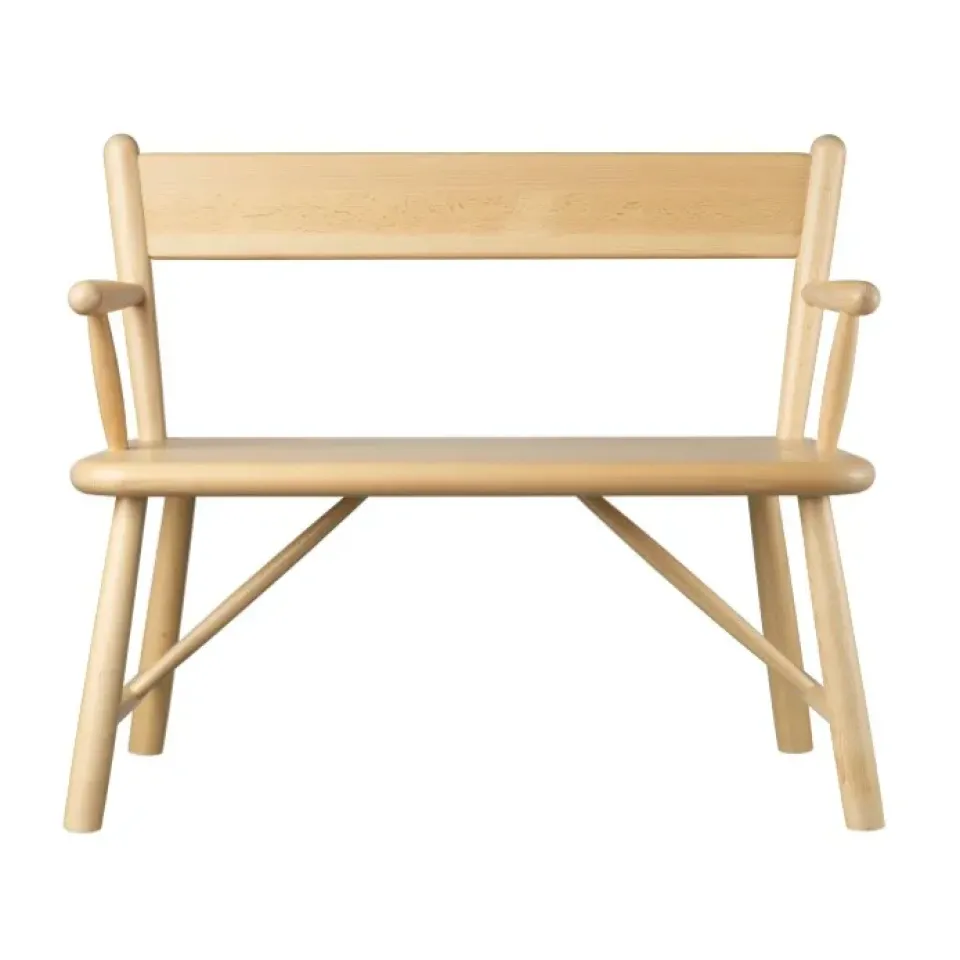 Banco infantil P11, Beech nature lacquered*FDB Møbler Outlet