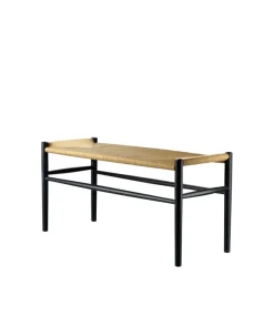 Banco J163 Piano, Oak black painted-nature*FDB Møbler Outlet