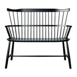 Banco J52D, Beech black painted*FDB Møbler Sale