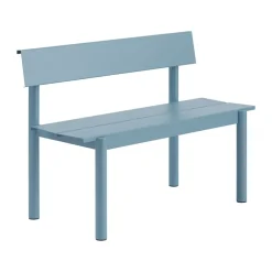 Banco Linear Steel con respaldo, pálido, 110×34 cm*Muuto Outlet