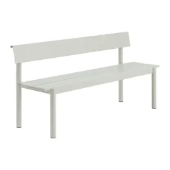 Banco Linear Steel con respaldo, Gris, 170×34 cm*Muuto Best