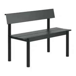 Banco Linear Steel con respaldo, , 110×34 cm*Muuto Outlet