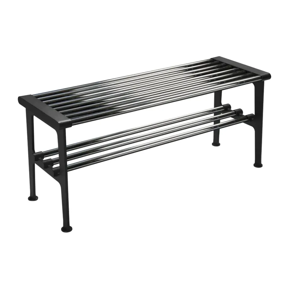 Banco Nostalgi 100 cm, Cromo-negro*Essem Design Hot