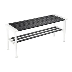 Banco Nostalgi 100 cm, Negro-blanco*Essem Design Outlet
