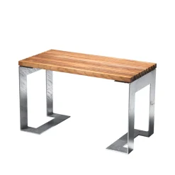 Banco Paus, Roble, soporte galvanizado*SMD Design Hot