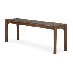 Banco PI 146x35 cm, Lackad teak brown*Ethnicraft Clearance