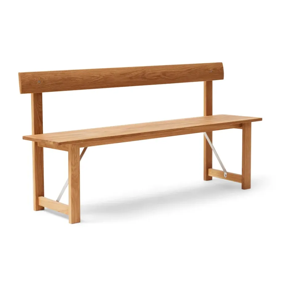 Banco Position 155 cm, Roble-acero*Form & Refine Online
