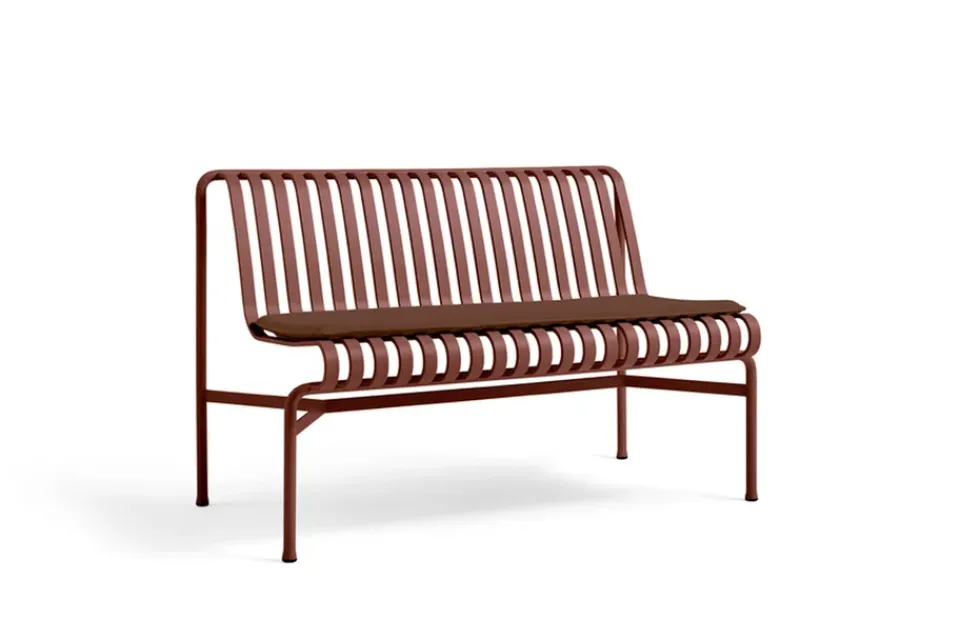 Banco sin reposabrazos Palissade Dining, Iron red*HAY Hot