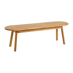 Banco Triangle Leg, roble lacado al agua, 200 cm*HAY Hot