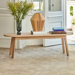 Banco Triangle Leg, roble lacado al agua, 150 cm*HAY Hot