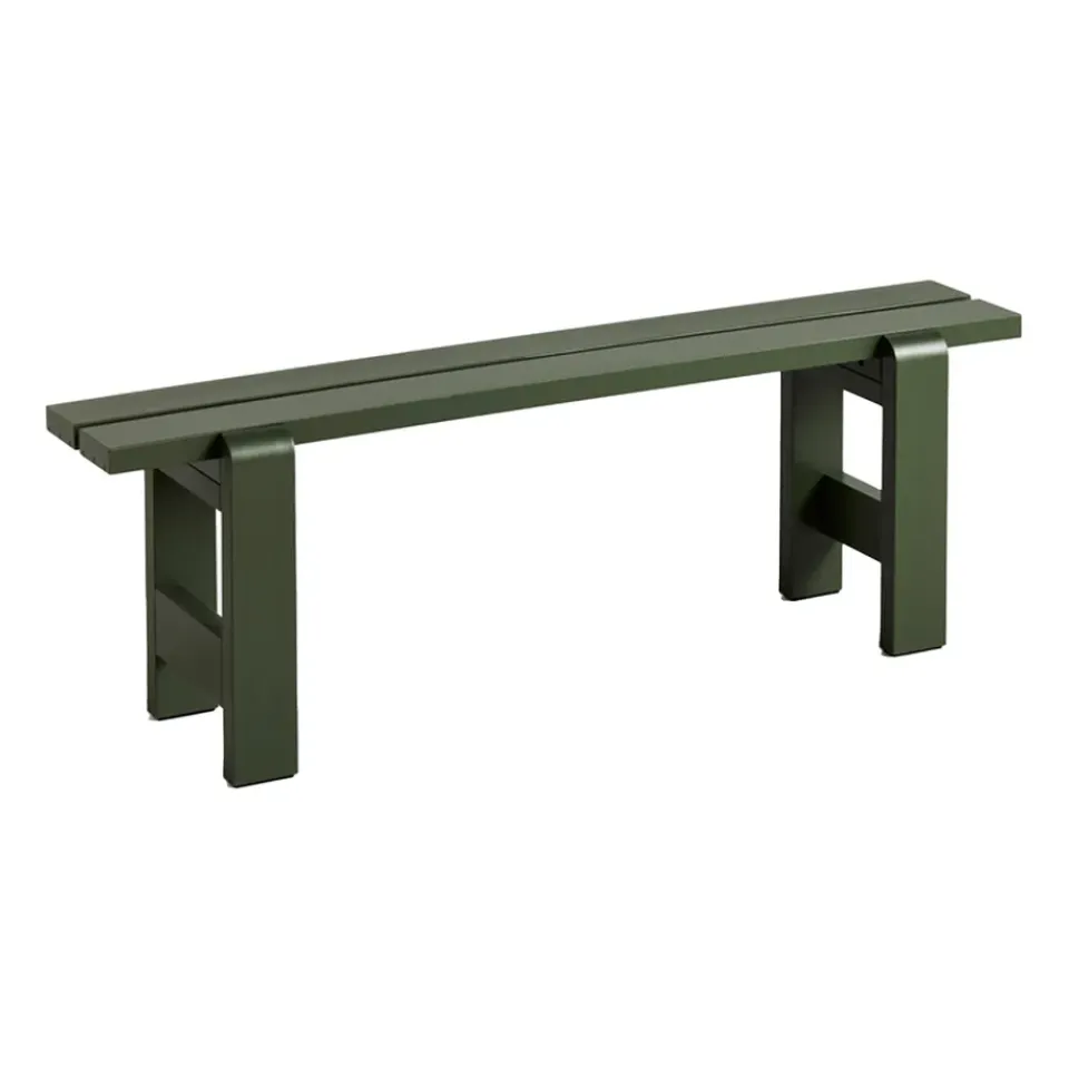 Banco Weekday 140x23 cm en pino lacado, Oliva*HAY Sale