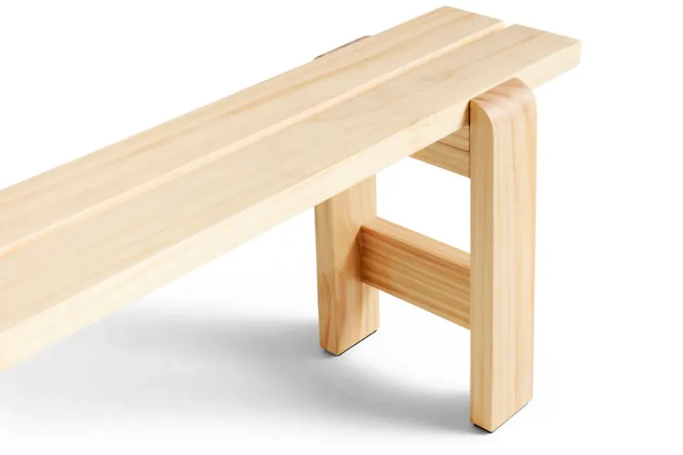 Banco Weekday 140x23 cm en pino lacado, Natural*HAY Clearance