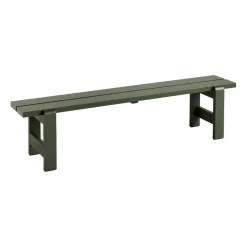 Banco Weekday 190x32 cm en pino lacado, Oliva*HAY New