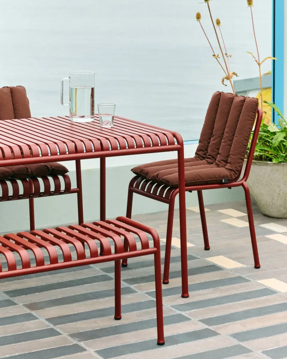 Banco 120x42 cm Palissade, Iron red*HAY Best