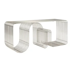 Banqueta Curva 100 cm, Plata*AYTM