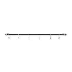 Barra de cocina Eva Trio con 6 ganchos en S, Polished steel*Eva Solo Discount
