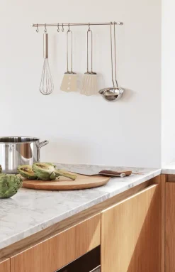 Barra de cocina Eva Trio con 6 ganchos en S, Polished steel*Eva Solo Discount