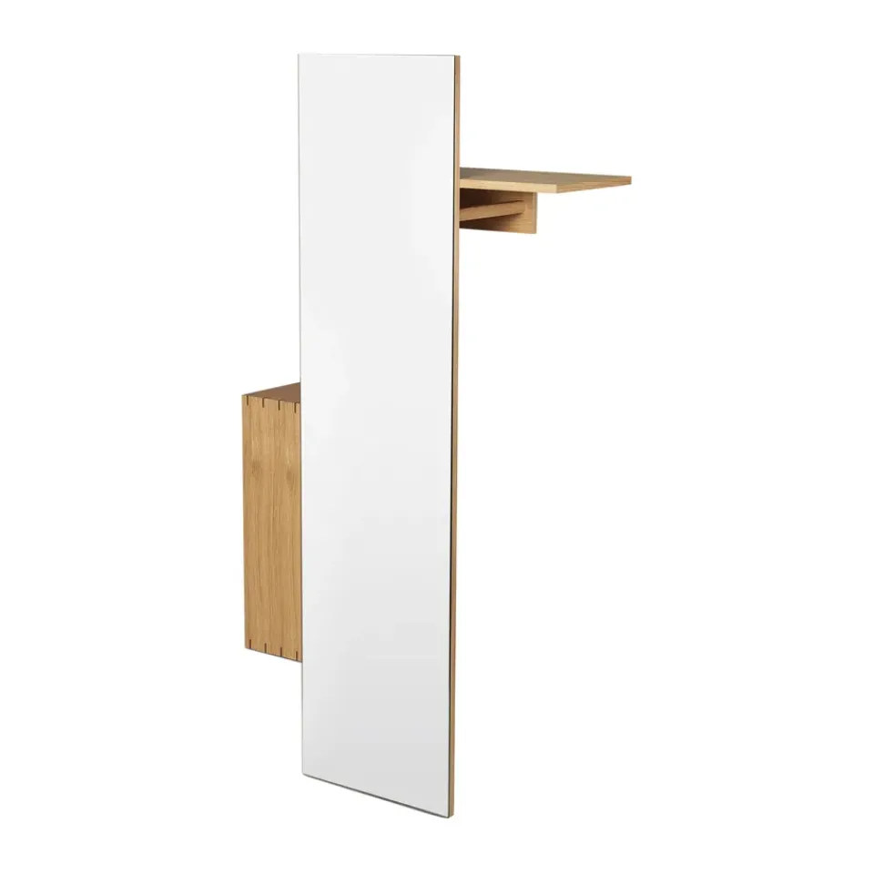 Bon hallway cabinet perchero con espejo, Oiled Oak*Ferm Living Online