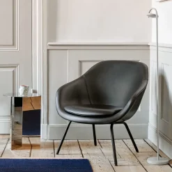 Butaca About a Lounge 87, Sense black-estructura de acero negra*HAY