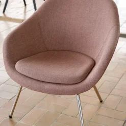 Butaca About a Lounge 87, Sense black-estructura de acero negra*HAY