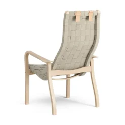 Butaca alto Primo con cojín para cuello haya lacada, natural*Swedese