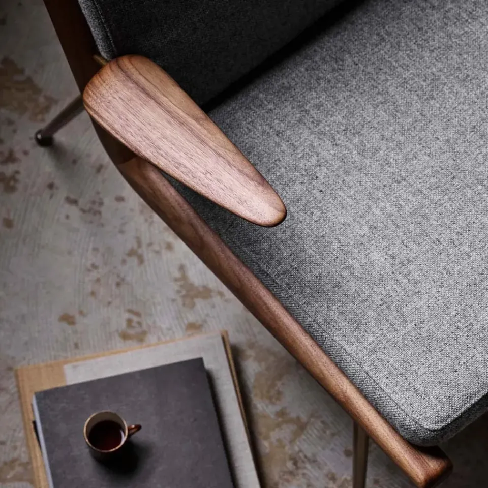 Butaca Boomerang HM2, Karakorum 003 , roble aceitado blanco*&Tradition Outlet