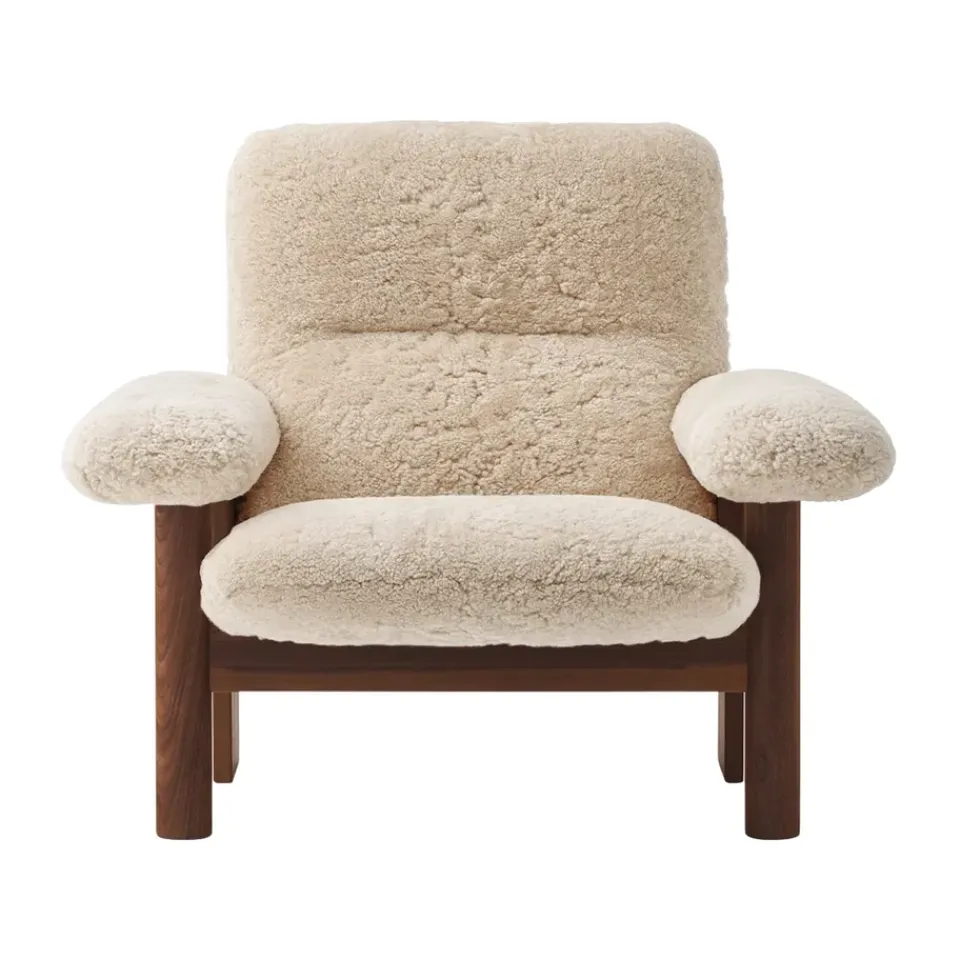 Butaca Brasilia, Dark oak-Nature sheepskin curly*Audo Copenhagen Discount