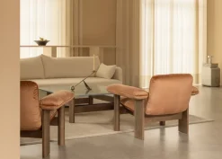 Butaca Brasilia low back, Dark oak-Avalon 012*Audo Copenhagen Discount