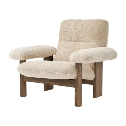 Butaca Brasilia, Walnut-Nature sheepskin curly*Audo Copenhagen Best