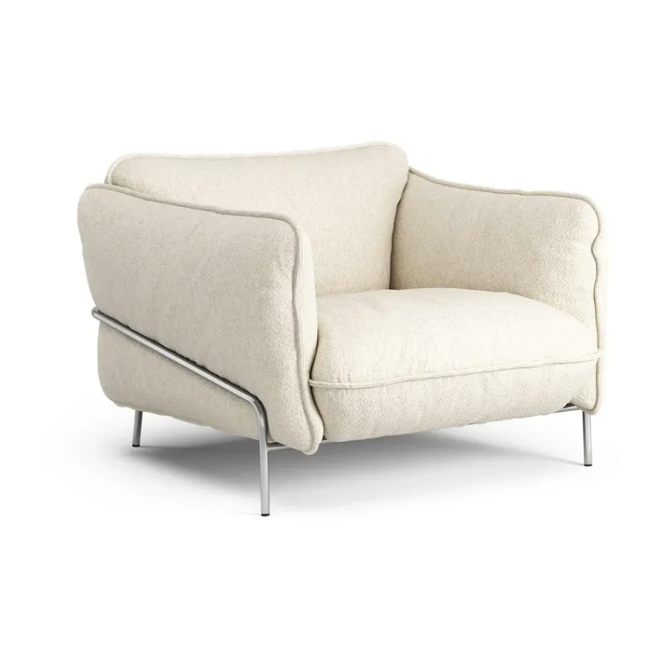 Butaca Continental, Wave Champagne-acero cromado*Swedese New