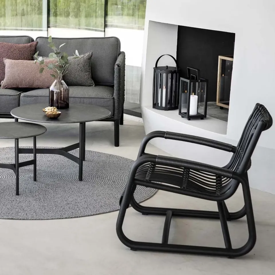 Butaca Curve, Lava grey*Cane-line Sale