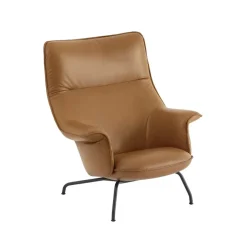 Butaca Doze, Refine leather cognac-Black*Muuto